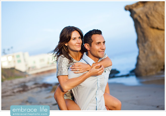 El Matador Beach Engagement Photographer