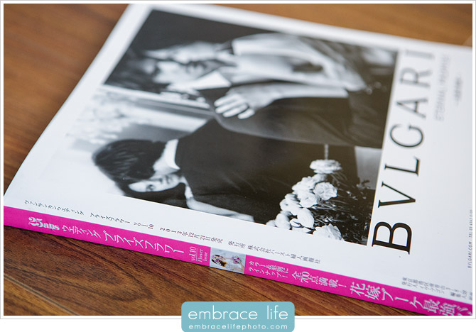 Wedding Flower Photography Featured in Japanese Publication, 25ans