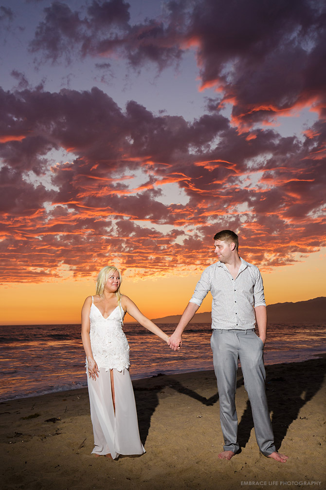 Santa Monica Beach Proposal and Engagement Portraits