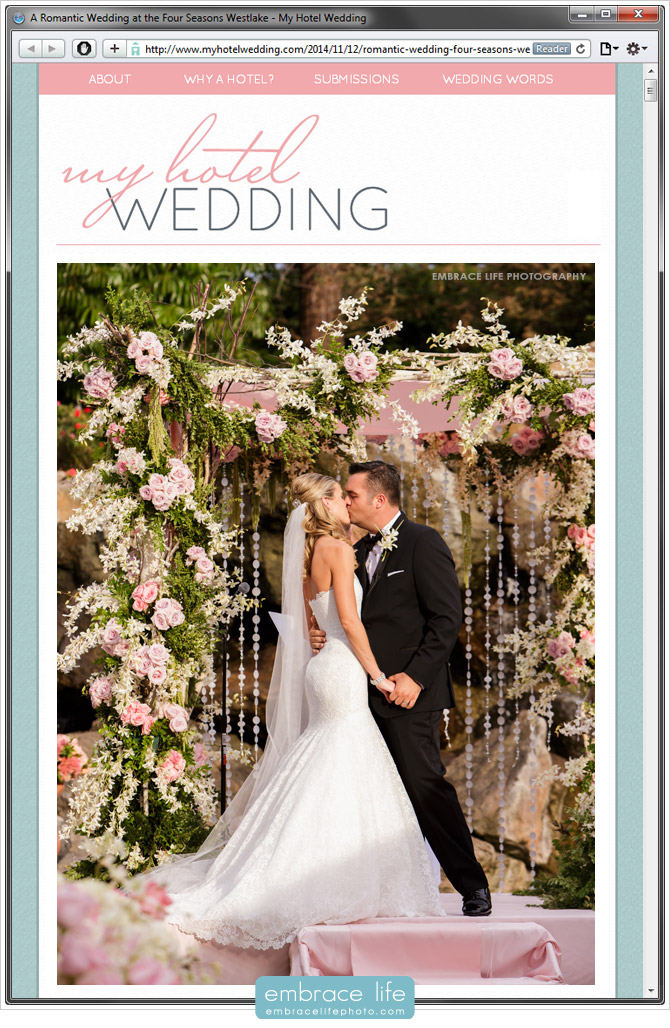 Wedding Photography at the Four Seasons Hotel in Westlake Village, CA