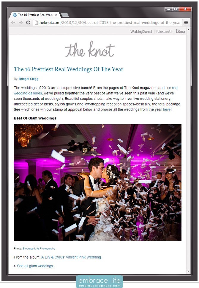 The Knot Prettiest Weddings Best of Glam Wedding London West Hollywood Photography