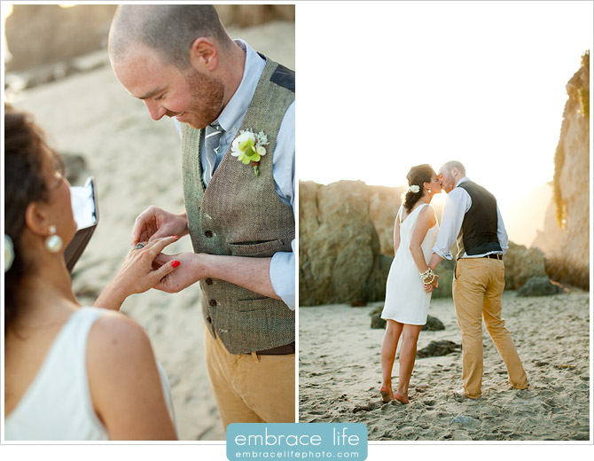 Malibu El Matador Beach Wedding Ceremony - 14