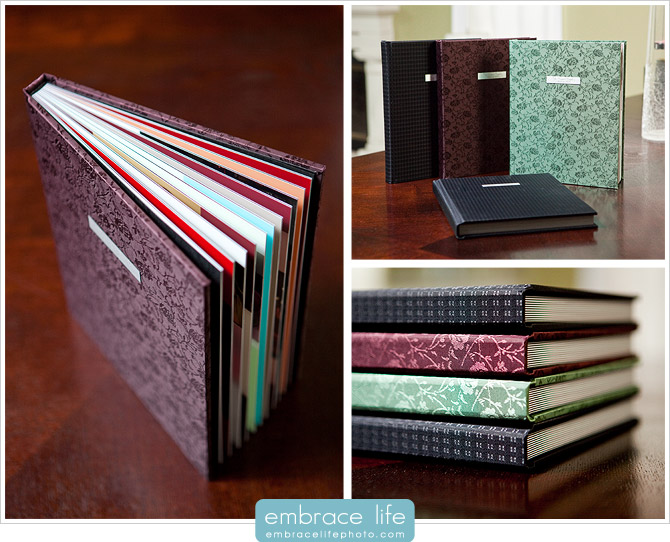Custom Portrait Albums with Silk Covers