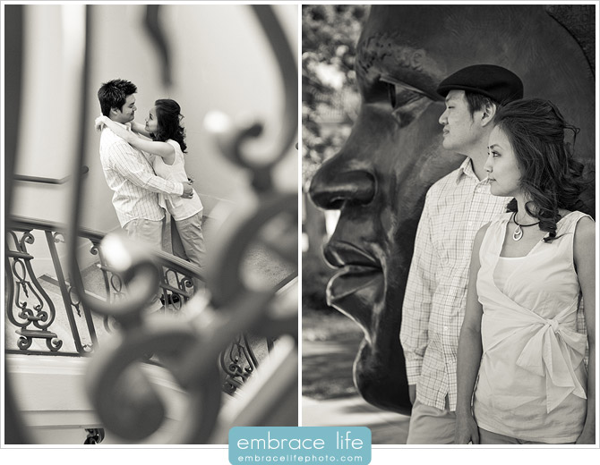 Pasadena City Hall Engagement Portraits - 08