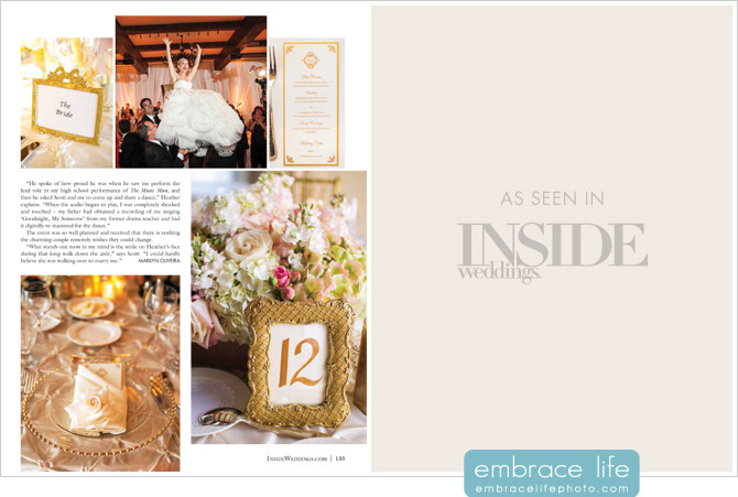 Inside Weddings Magazine - Riviera Country Club Photography